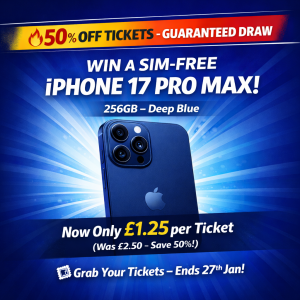 SIM Free iPhone 17 Pro Max 5G 256GB AI Phone - Deep Blue